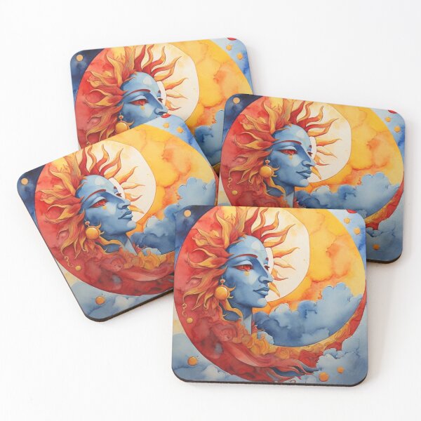 Item preview,  Celestial Harmony: Sun and Moon in Magical Embrace designed and sold by KilianSzmid.