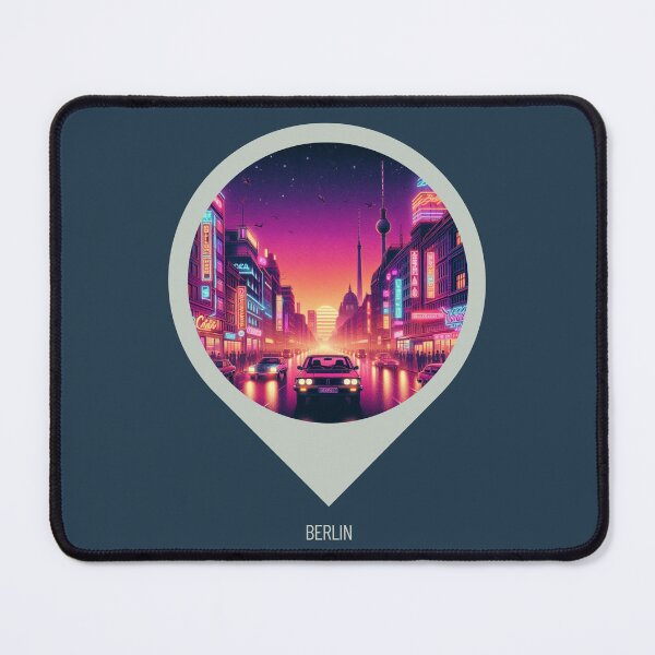 Item preview, Berlin 80s Retro Cityscape Design – Vintage Aesthetic for Clothing, Accessories & Urban Lovers designed and sold by knalpot-design.