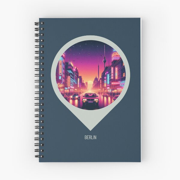 Item preview, Berlin 80s Retro Cityscape Design – Vintage Aesthetic for Clothing, Accessories & Urban Lovers designed and sold by knalpot-design.