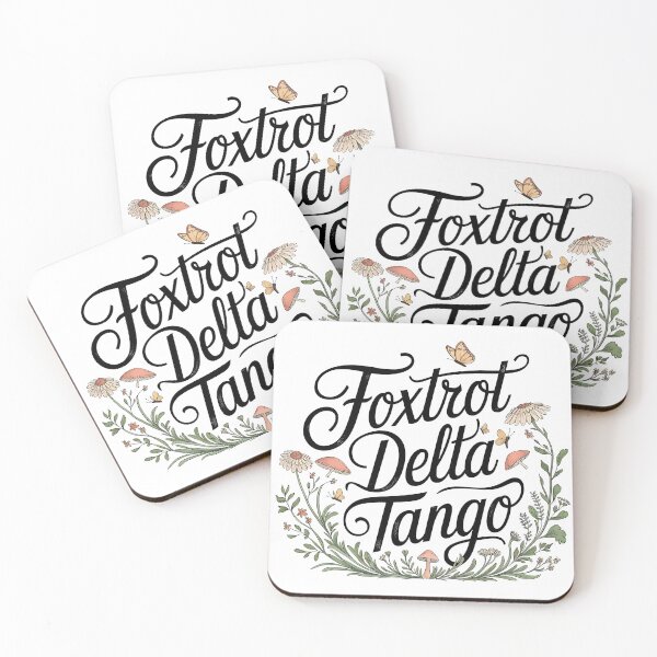 Item preview, Foxtrot Delta Tango Garden Cottagecore FDT Design designed and sold by Pawsitive Pixel Studio.