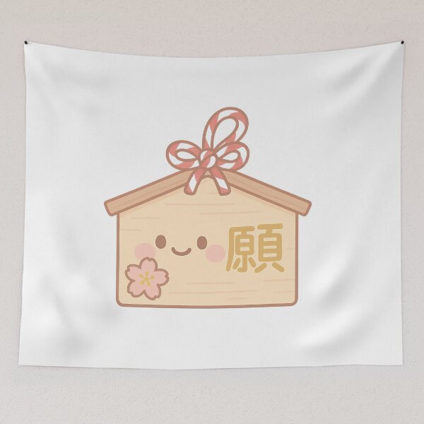 Item preview, Kawaii Ema – Wish-Granting Plaque (願) designed and sold by NipponPop.