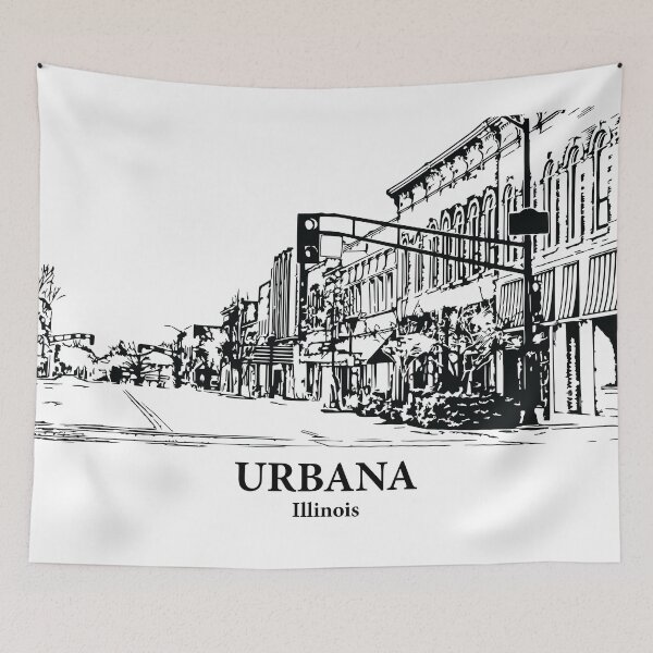 Item preview, Urbana - Illinois designed and sold by Lakeric Cityscapes.