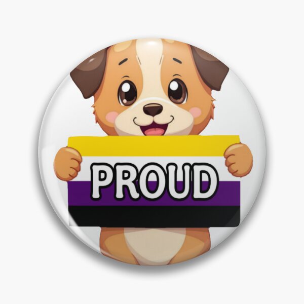 Item preview, Non-binary Pride Puppy  designed and sold by PagonDragon.