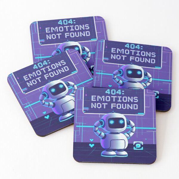 Item preview, Emotions Not Found | Futuristic Robot Glitchcore Design for Tech Lovers designed and sold by Luckylife12.