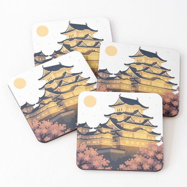 Item preview, Moonlit Himeji Castle – Sakura Night Glow designed and sold by NipponPop.