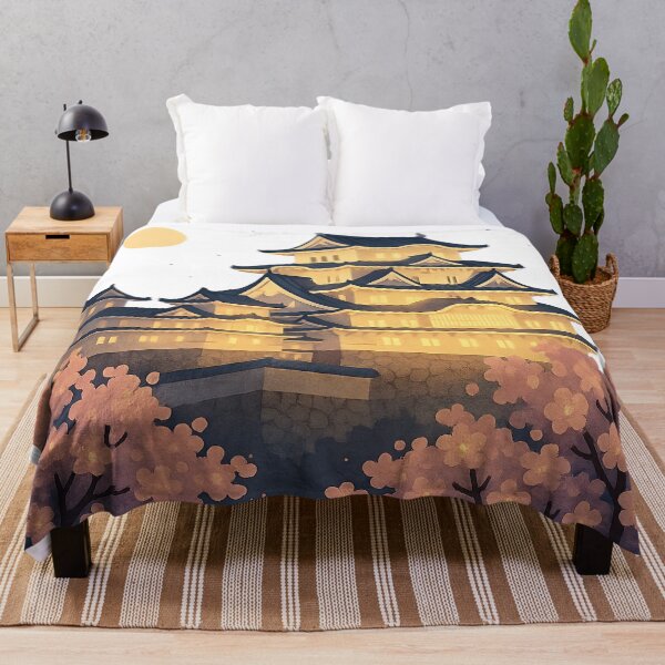 Item preview, Moonlit Himeji Castle – Sakura Night Glow designed and sold by NipponPop.