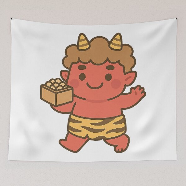 Item preview, Kawaii Oni – Setsubun Bean-Throwing Demon designed and sold by NipponPop.