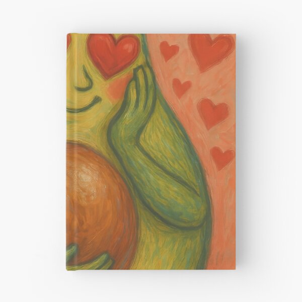 Artikelvorschau, Verliebte Avocado – Süße Herzaugen-Avocado-Kunst entworfen und verkauft von Cuddly-Cottons.