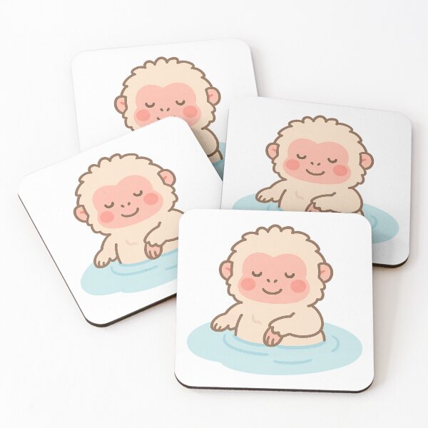 Item preview, Kawaii Snow Monkey – Onsen Relaxation designed and sold by NipponPop.
