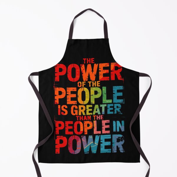 Item preview, The Power of the People is Greater than the People in Power, Rainbow LGBTQ+ Statement designed and sold by Pawsitive Pixel Studio.
