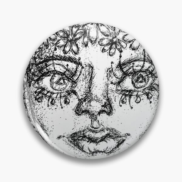 Item preview, Girl with a head full of flowers designed and sold by primrose-cherry.