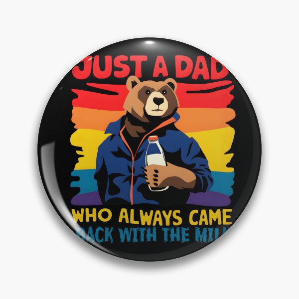 Item preview,  Just A Dad Who Always Came Back With The Milk Cool Fathers Day designed and sold by ViktoonShirts.