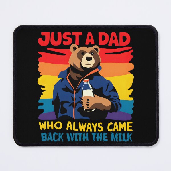 Item preview,  Just A Dad Who Always Came Back With The Milk Cool Fathers Day designed and sold by ViktoonShirts.