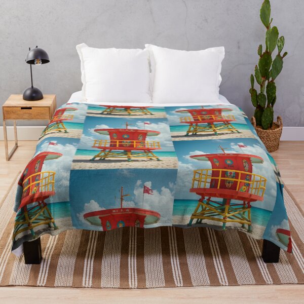 Item preview, Miami Poster - Iconic Lifeguard Tower on a Sunny Beach, Perfect for Beach Lovers and Tropical Decor Enthusiasts designed and sold by harry mac.