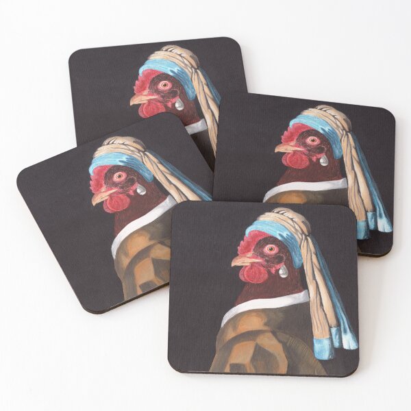 Item preview, Chicken With A Pearl Earring designed and sold by EmilyDucky.