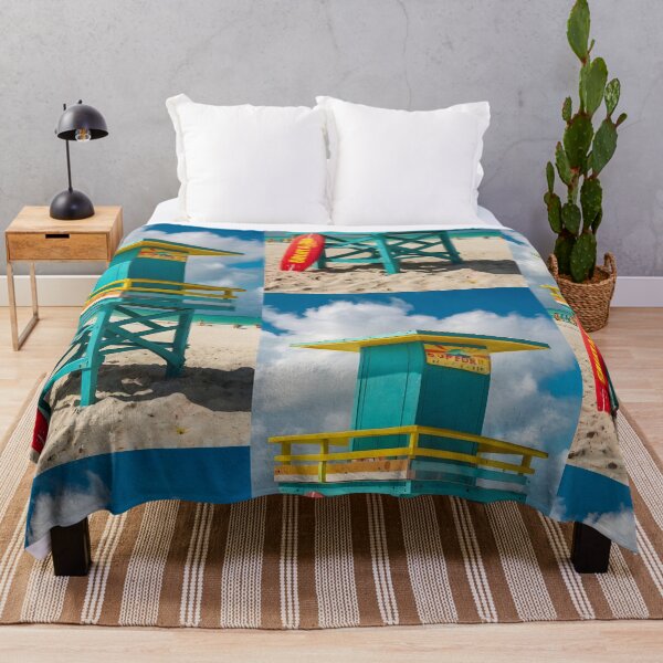 Item preview, Miami Poster - Iconic Lifeguard Tower on a Sunny Beach, Perfect for Beach Lovers and Tropical Decor Enthusiasts designed and sold by harry mac.