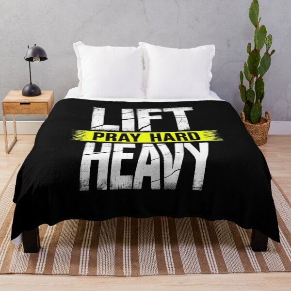 Item preview, Lift Heavy Pray Hard - Fitness And Faith Motivational Quote designed and sold by GRABAPSHOP.