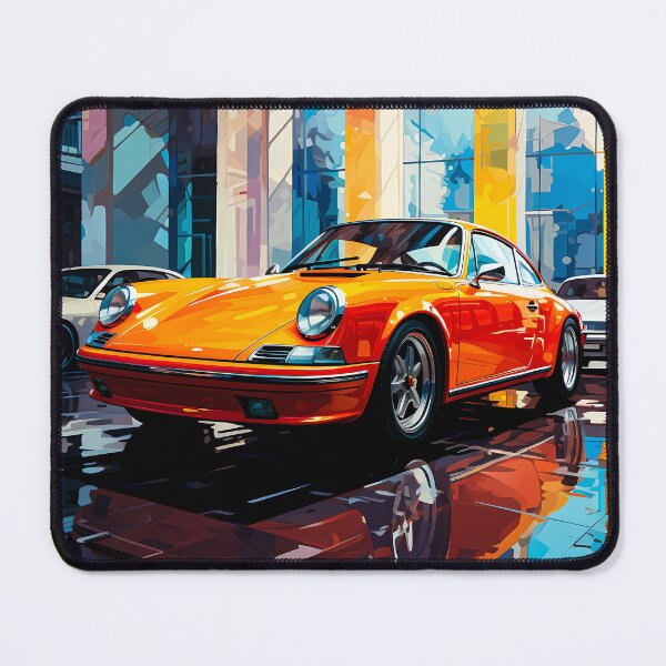 Item preview, Classic Sports Car In Vibrant Showroom With Sunlit Arches designed and sold by RevUpDesign.