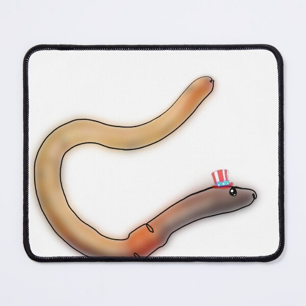 Item preview, Uncle Sam Worm – Funny Patriotic USA Creature designed and sold by Ashley’sAnimalz.