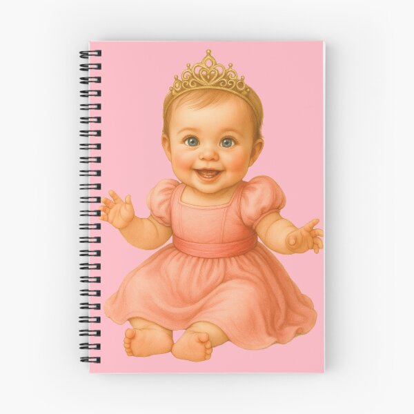 Aperçu de l'œuvre Bébé princesse en robe rose créée et vendue par DKP-AI.