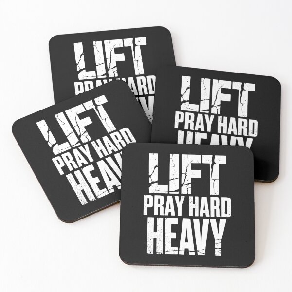 Item preview, Lift Heavy Pray Hard - Fitness And Faith Motivational Quote designed and sold by GRABAPSHOP.
