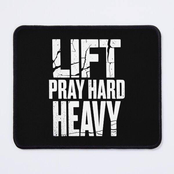 Item preview, Lift Heavy Pray Hard - Fitness And Faith Motivational Quote designed and sold by GRABAPSHOP.