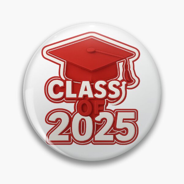 Item preview, Class of 2025 - Red Graduation Cap Sticker designed and sold by GraciesDigital.