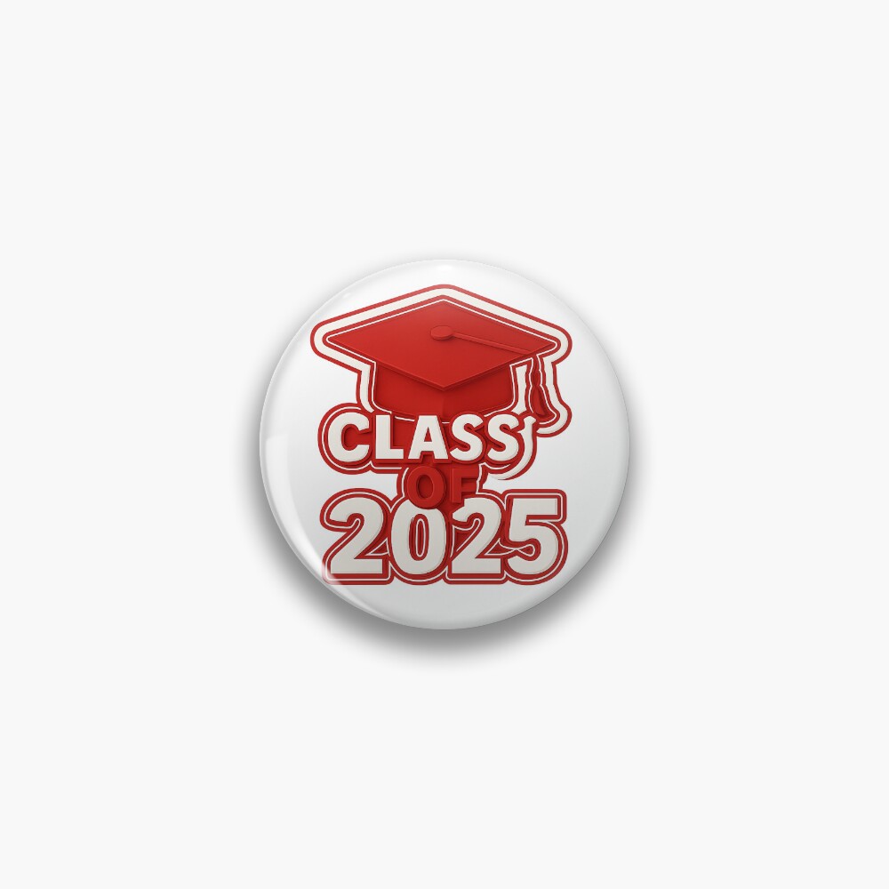 "Class of 2025 - Red Graduation Cap Sticker" Sticker for Sale by ...
