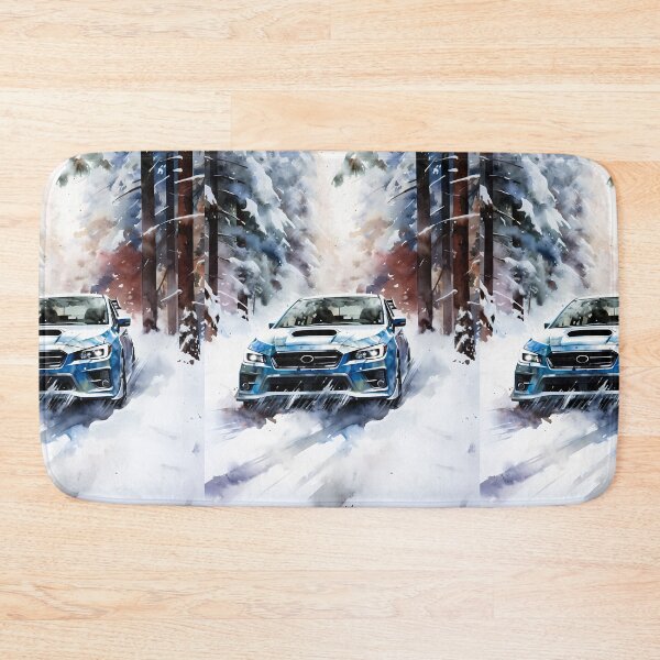 Item preview, Iconic Sports Car Sliding Through Snowy Forest Adventure designed and sold by RevUpDesign.