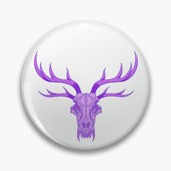 Item preview,  Four horned Monster Skull (Purple) designed and sold by Rotten Core Art.