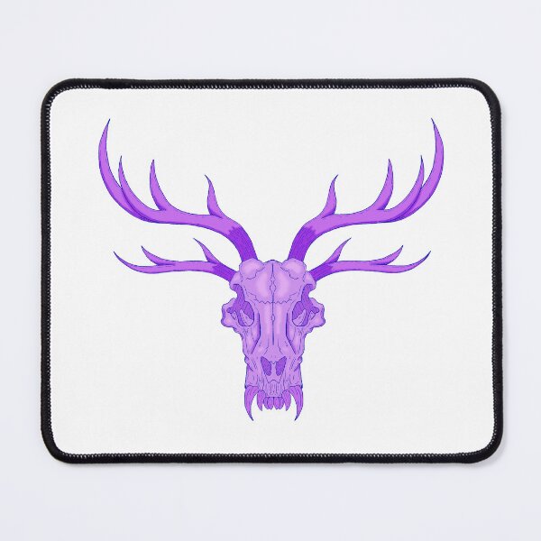 Item preview, Four horned Monster Skull (Purple) designed and sold by Rotten Core Art.