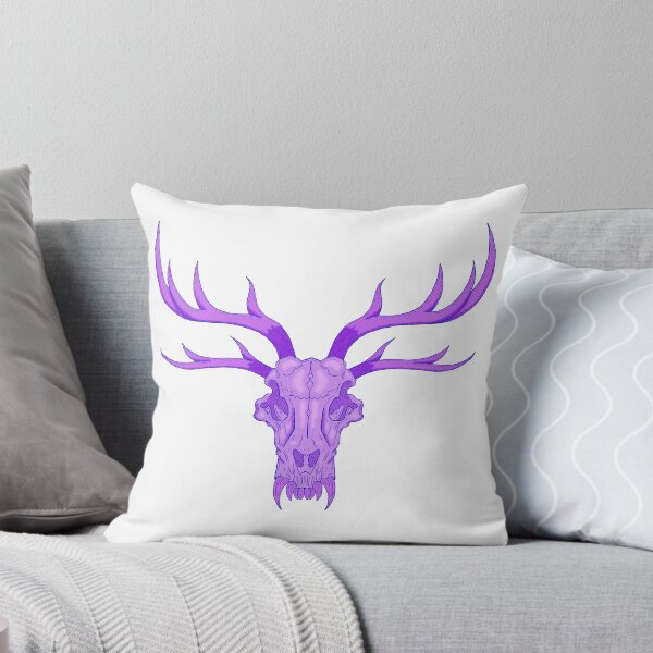 Item preview,  Four horned Monster Skull (Purple) designed and sold by Rotten Core Art.