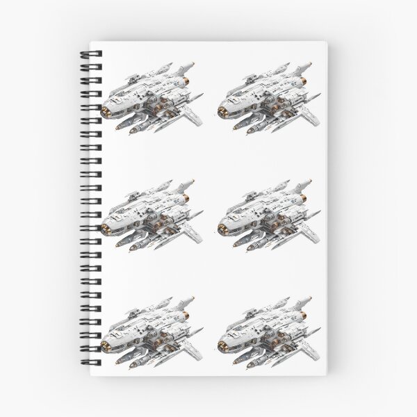 Item preview, Detailed White and Grey Sci-Fi Gunship designed and sold by ART ATTACK ZONE.