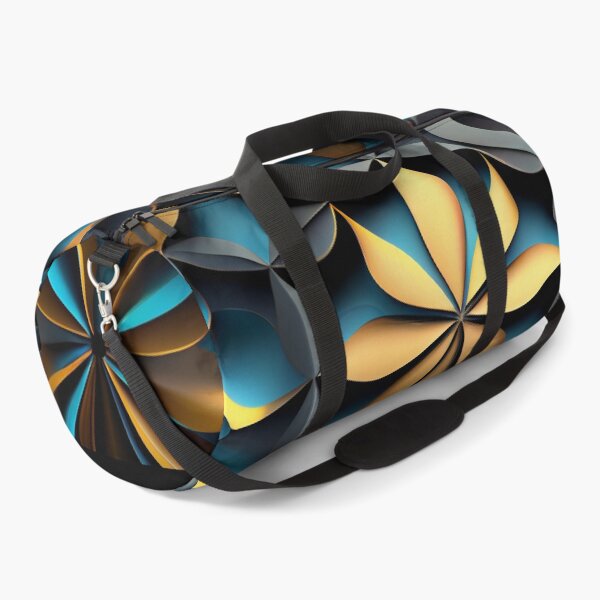 Item preview, Golden Petals Arabesque: 3D Floral Pattern designed and sold by ShadowAndSlate.