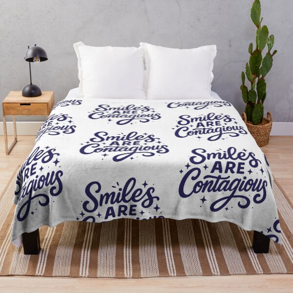 Item preview, Smiles Are Contagious – Fun Hand Lettered Quote designed and sold by GinColorist.