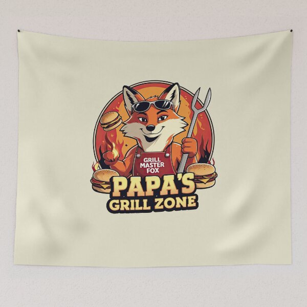 Item preview, Grill fox for dad's grill zone designed and sold by ApriNoeScor.