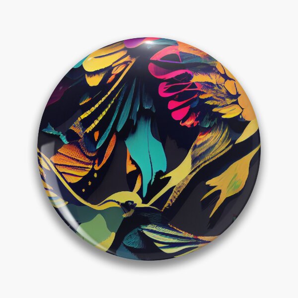 Item preview, Vibrant Flock: Pop Art Birds Pattern designed and sold by ShadowAndSlate.