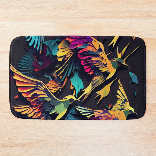 Item preview, Vibrant Flock: Pop Art Birds Pattern designed and sold by ShadowAndSlate.