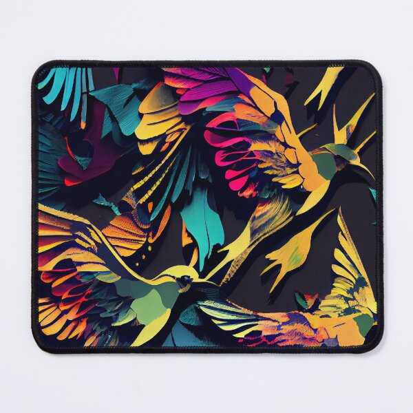 Item preview, Vibrant Flock: Pop Art Birds Pattern designed and sold by ShadowAndSlate.