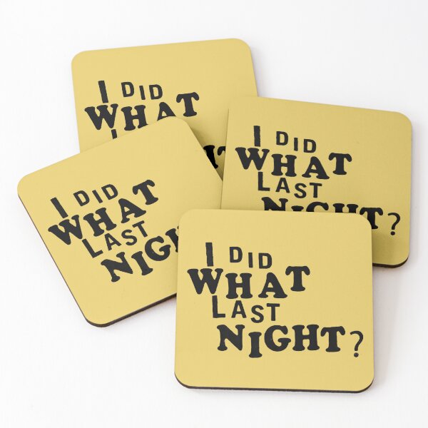 Item preview, I Did What Last Night? Yellow Shirt Kpop Trend Merch designed and sold by matchakpop.