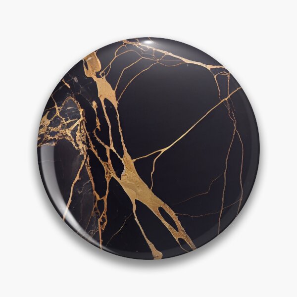 Item preview, Luxurious Gold Veined Black Marble designed and sold by ShadowAndSlate.