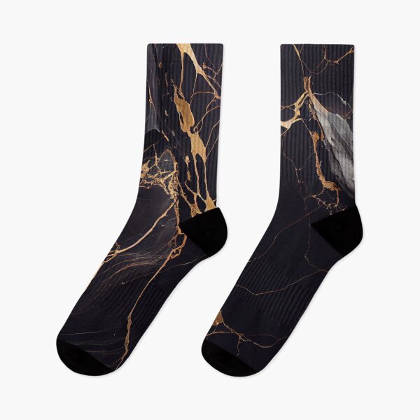 Item preview, Luxurious Gold Veined Black Marble designed and sold by ShadowAndSlate.
