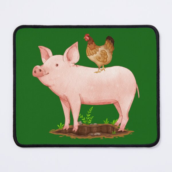 Item preview, Pig and chicken designed and sold by TinaMS123.