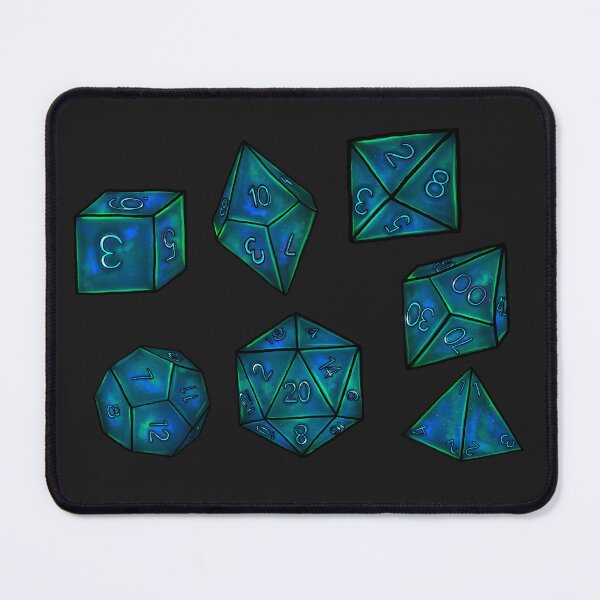 Item preview, Aurora Borealis dnd Dice Set – Celestial Glow Collection designed and sold by madworld123.