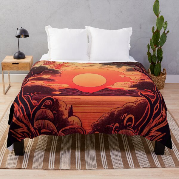Item preview, Bohemian Sunset Serenity: Mountain & Lake Landscape designed and sold by ShadowAndSlate.