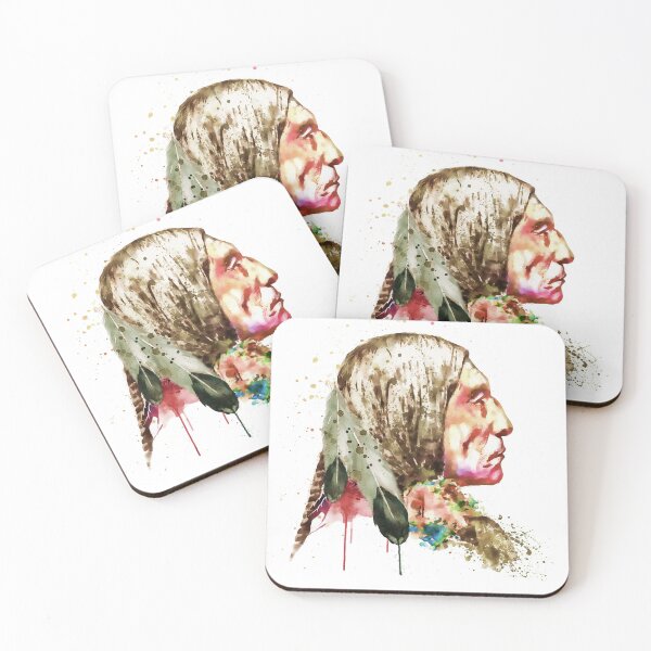 Item preview, Native American Warrior Portrait designed and sold by caracatita75.