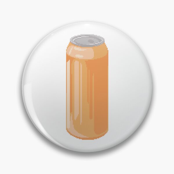 Item preview, Orange Drink Can Pixel Art designed and sold by pebblepebblepebblepebblepebble.