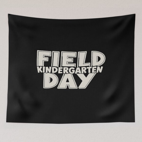Item preview, Field Day Kindergarten Event Bold Outline Text Design designed and sold by MiracleBarto.