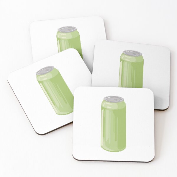 Item preview, Green Drink Can Pixel Art  designed and sold by pebblepebblepebblepebblepebble.