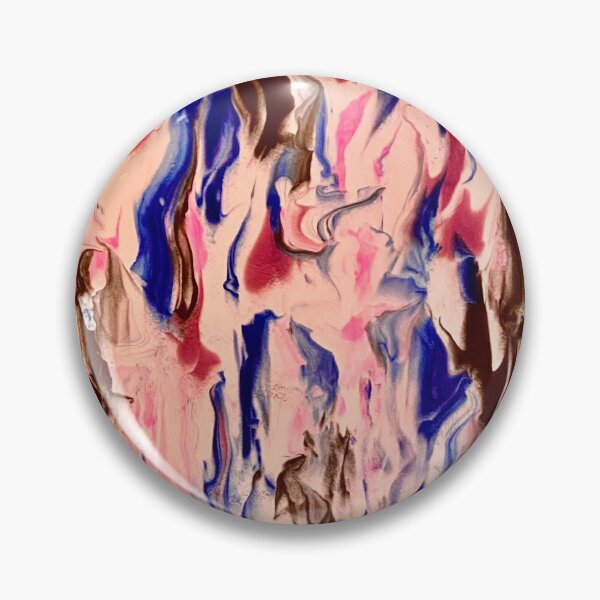 Item preview, Ink wash marbled natural abstract in pink blue and black designed and sold by MarcusPierce.
